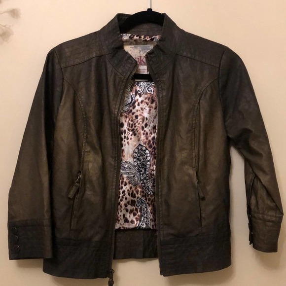 BKE Jackets & Blazers - BKE Faux Leather Moto Jacket, M